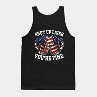 Funny 4th of July Beer Tank Top